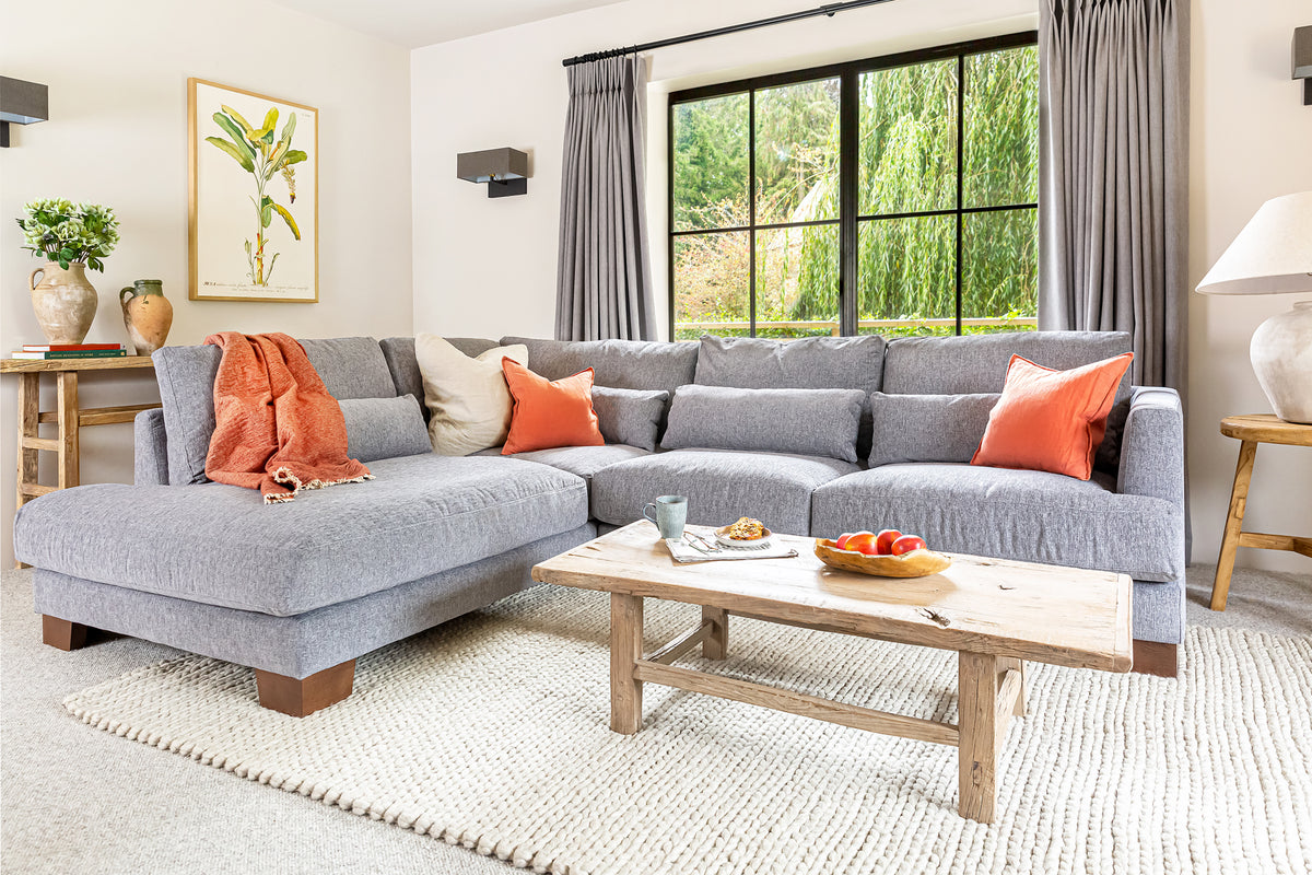 Compton Corner Sofa Left Grey Cotswold Grey