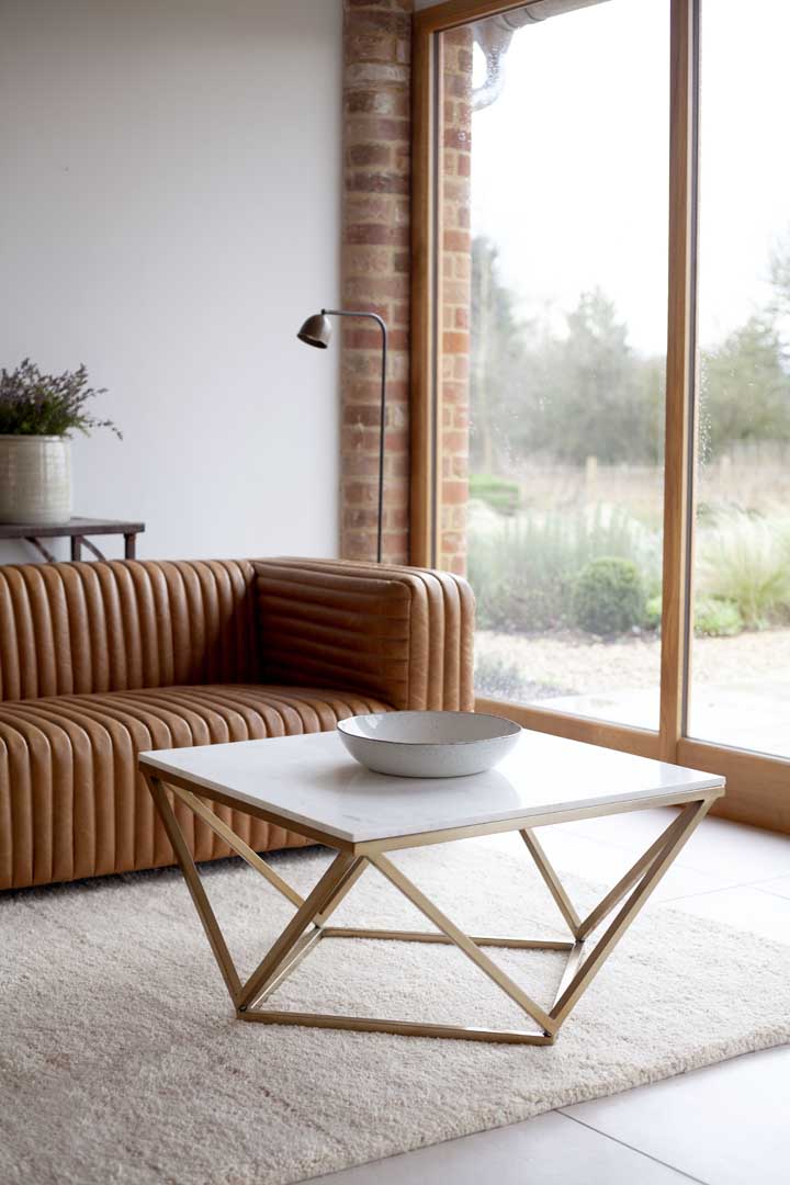 Small marble deals top coffee table