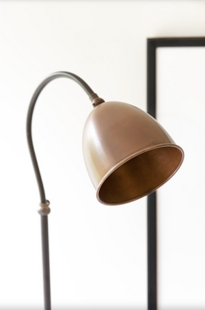 Delphi Adjustable Desk Lamp with Copper Shade