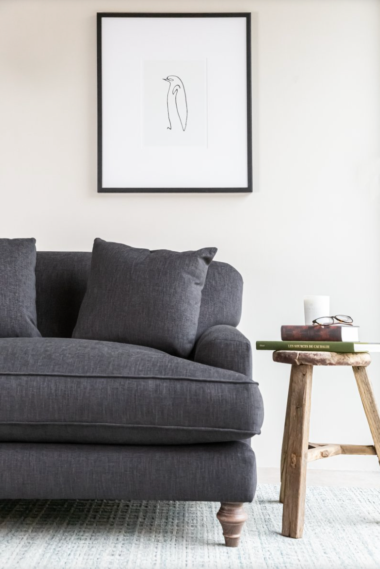Charcoal sofa clearance and loveseat
