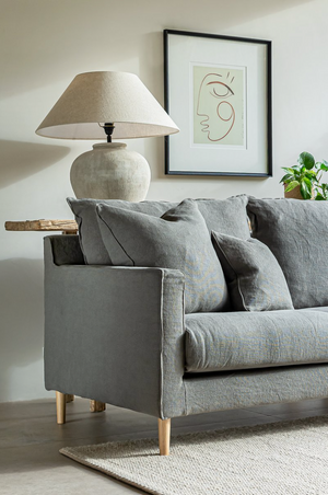 Moreton 2 Seater Sofa - Premium Linen - Graphite