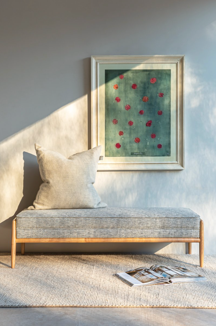 Stow Ottoman Basketweave Grey Cotswold Grey