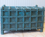 A blue oriental design vintage cabinet by Cotswold Grey