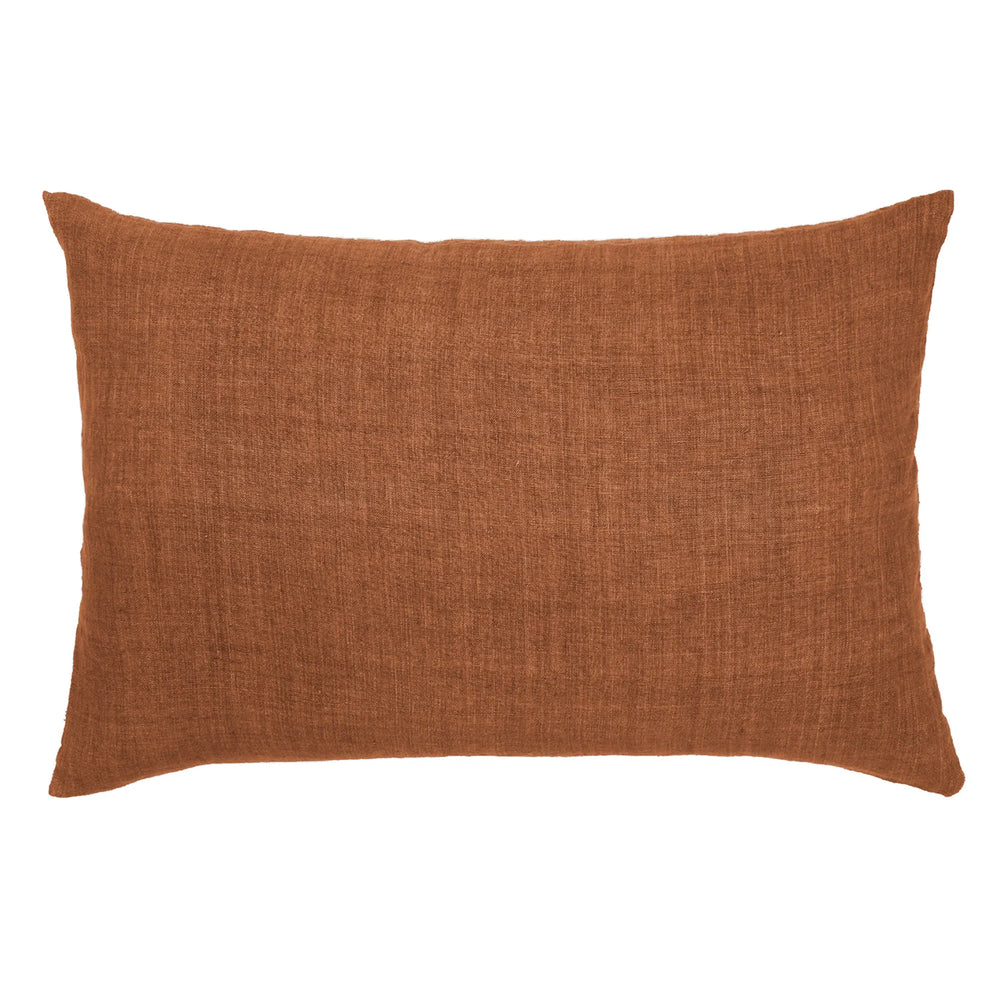 Luxury Light Linen Mini Gable Cushion - Toffee