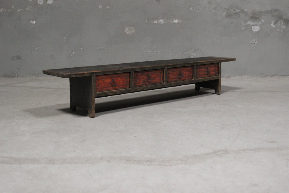 Cyril Antique Coffee Table With Drawers