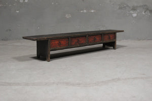 Cyril Antique Coffee Table With Drawers