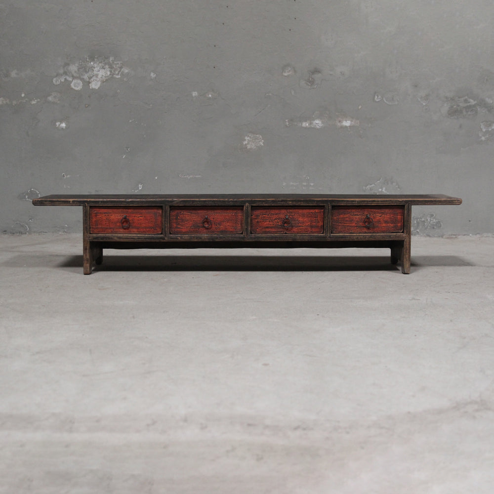 Cyril Antique Coffee Table With Drawers