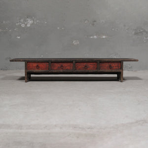 Cyril Antique Coffee Table With Drawers