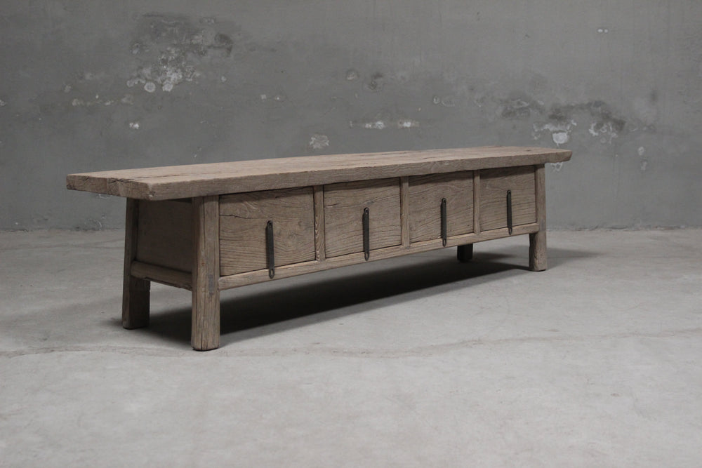 Martha Antique Coffee Table With Drawers