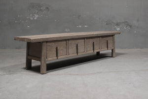 Martha Antique Coffee Table With Drawers