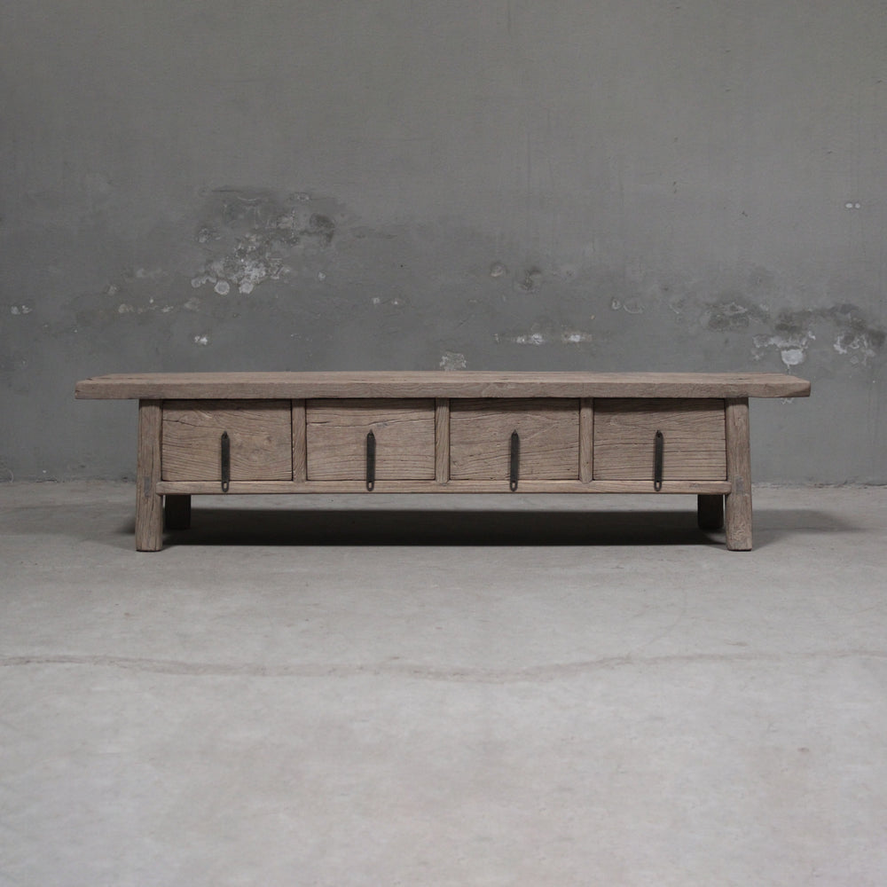 Martha Antique Coffee Table With Drawers