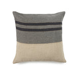 Black House Stripe Cushion - Medium Square