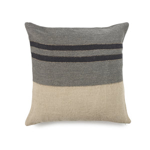 Black House Stripe Cushion - Medium Square