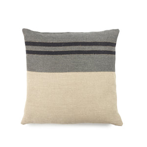 Black House Stripe Cushion - Large Square