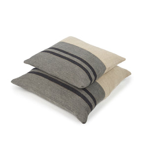 Black House Stripe Cushion - Large Square