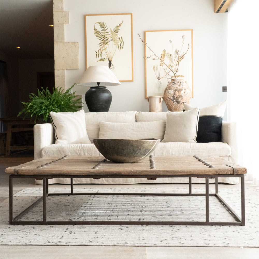 Jorge Reclaimed Elm Coffee Table - 168cm
