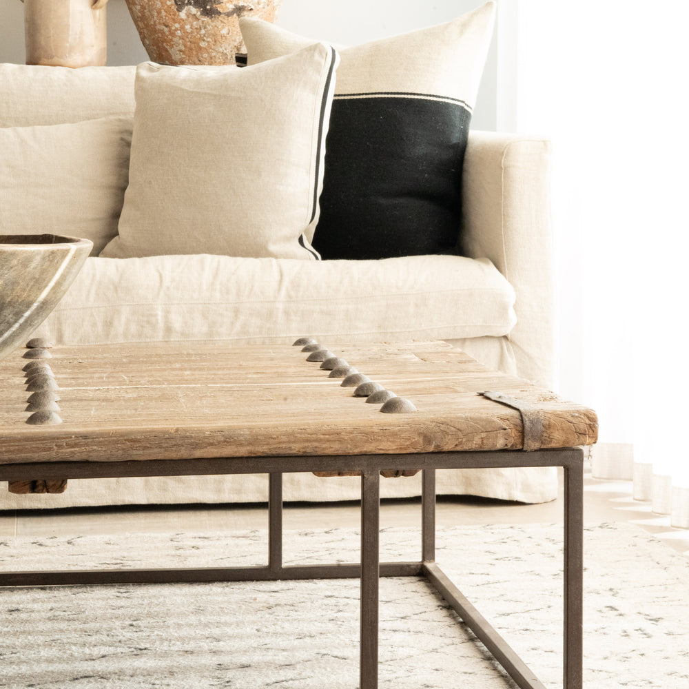 Jorge Reclaimed Elm Coffee Table - 168cm