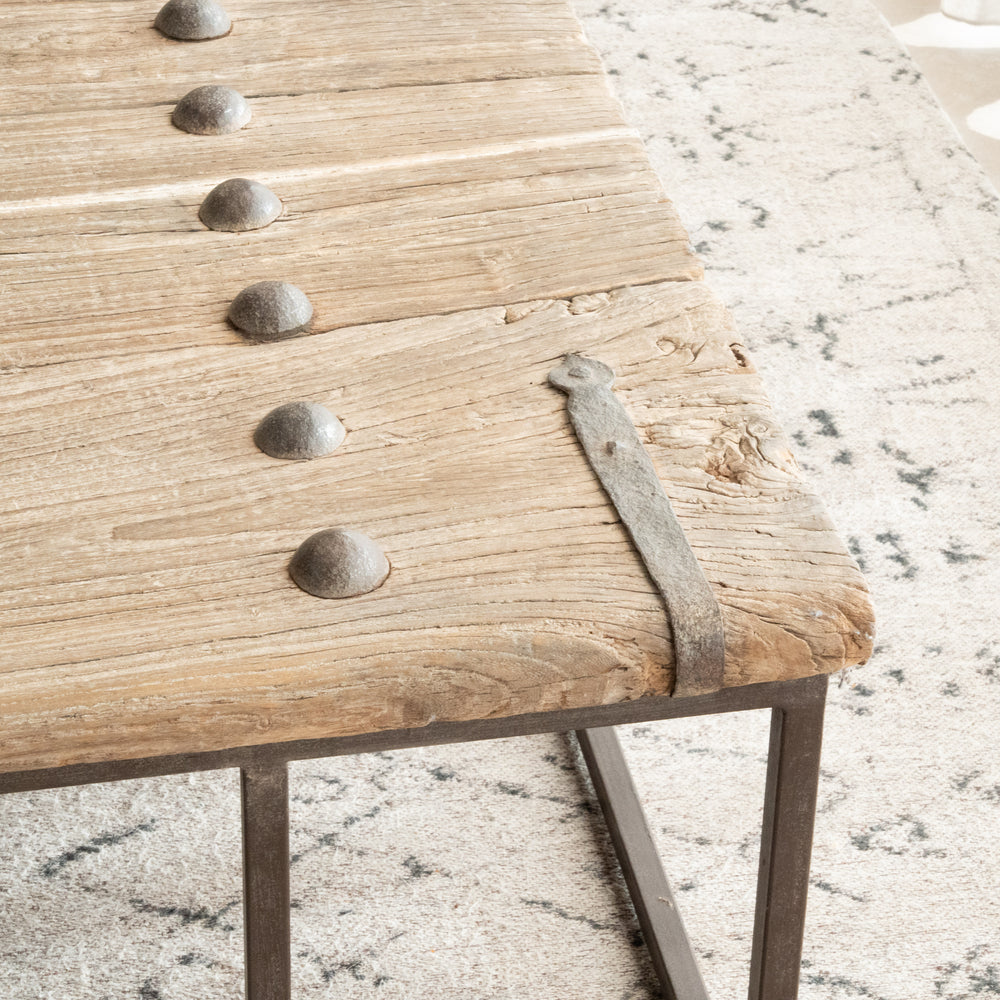 Jorge Reclaimed Elm Coffee Table - 168cm