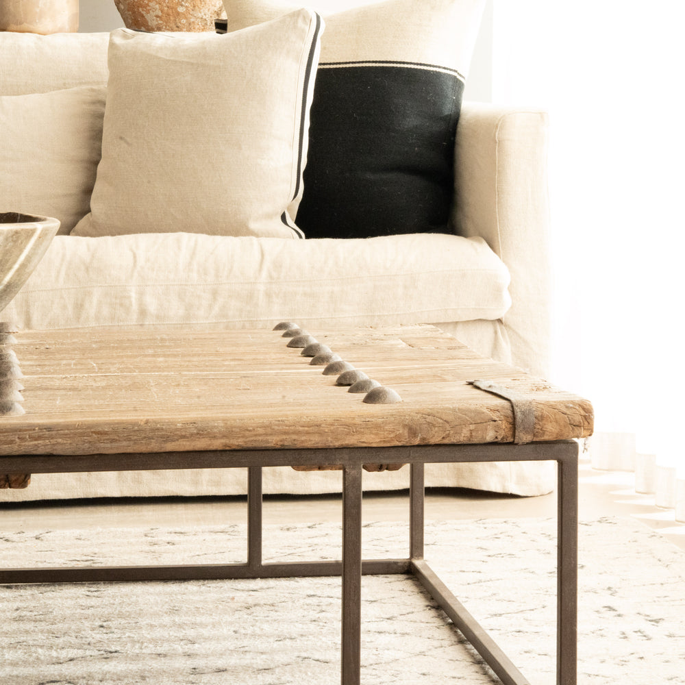 Jorge Reclaimed Elm Coffee Table - 168cm
