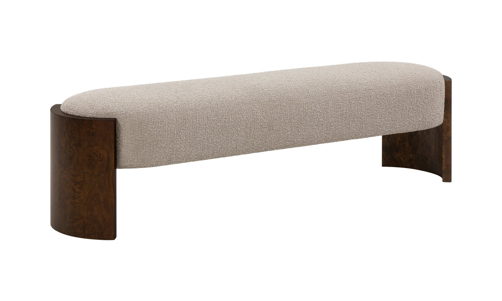 Tetbury Ottoman - Large - Boucle Mink (WMB)