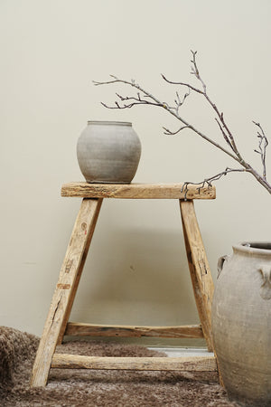 The Brook Vintage Elm Stool