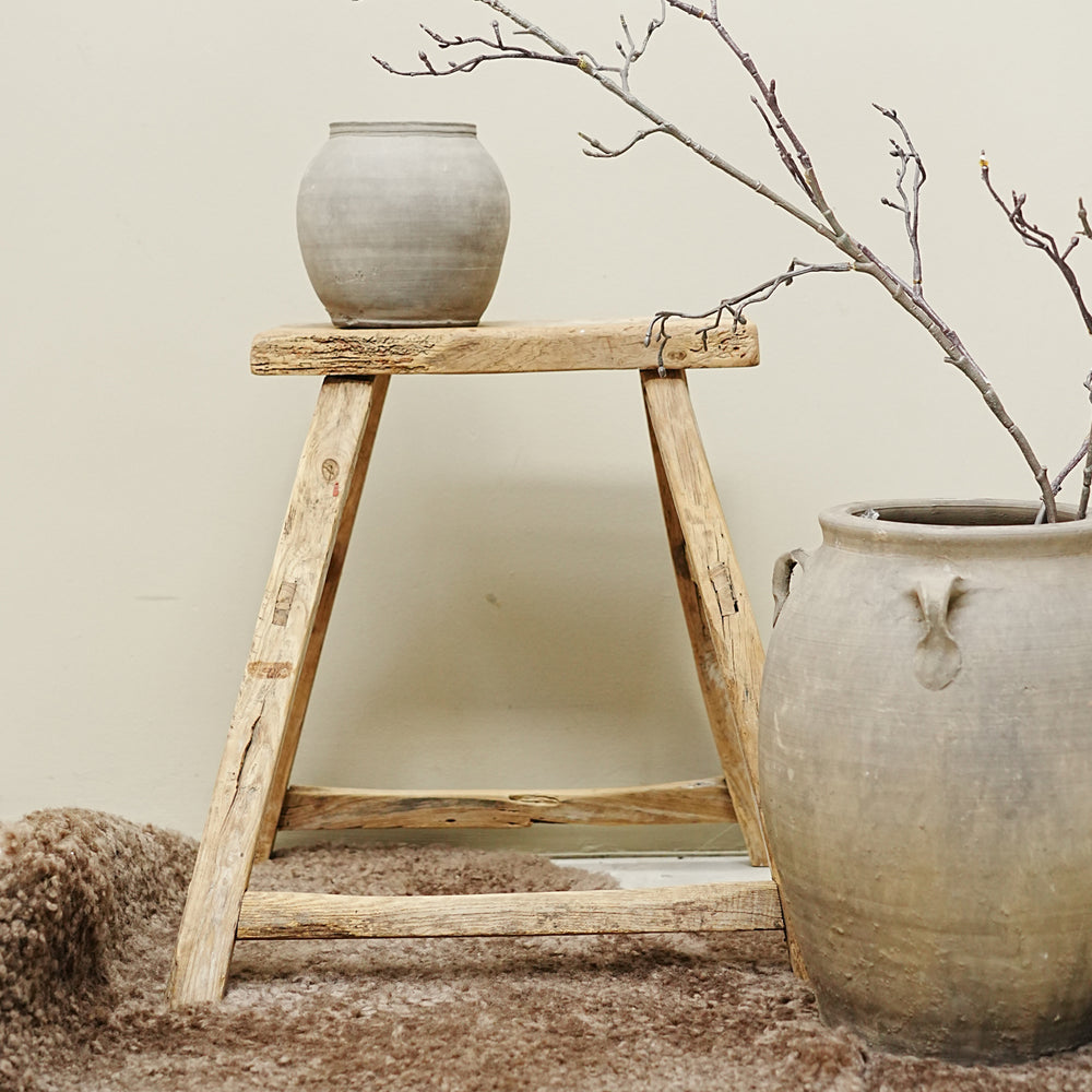 The Brook Vintage Elm Stool
