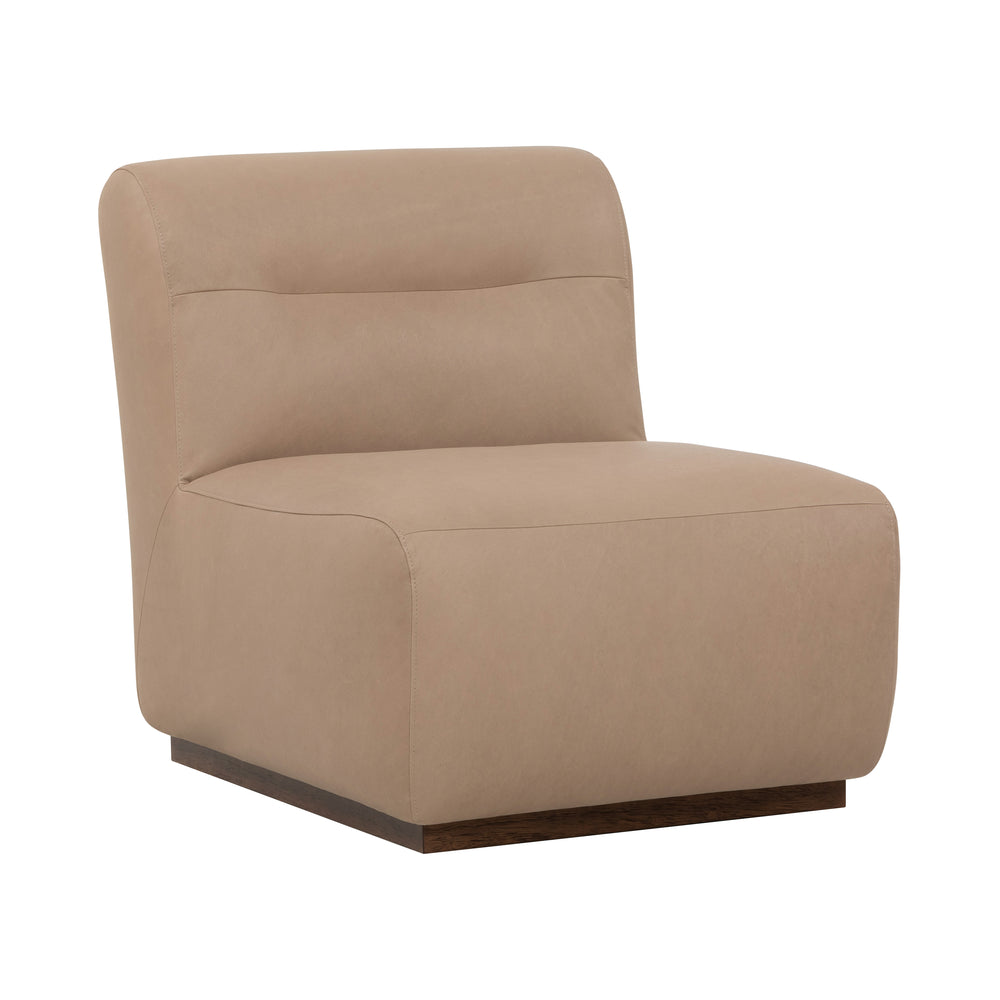 Yanworth Leather Armchair - Chalk Mink