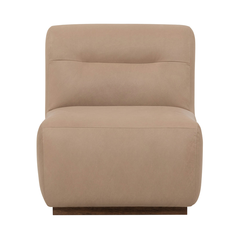 Yanworth Leather Armchair - Chalk Mink