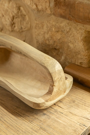 Capsul Hand Carved Trug Bowl