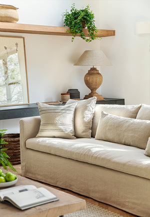 Snowshill 3 Seater Sofa - Premium Linen - Flax
