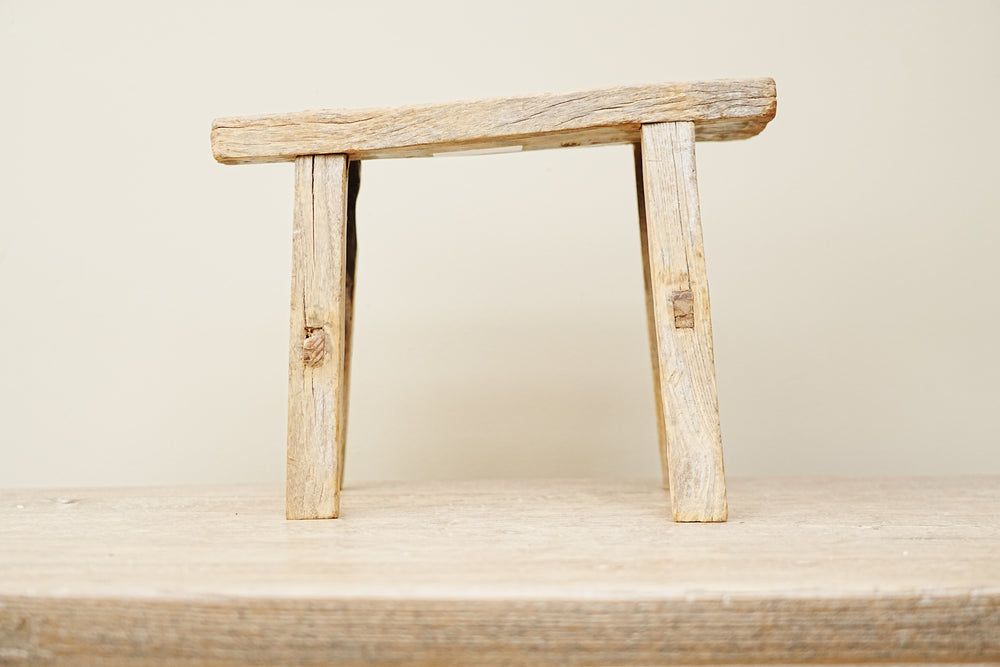 Clematis Vintage Wooden Stool