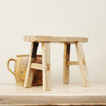 Clematis Vintage Wooden Stool