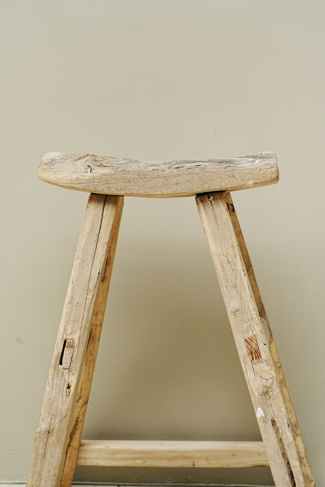 The Copse Vintage Elm Stool
