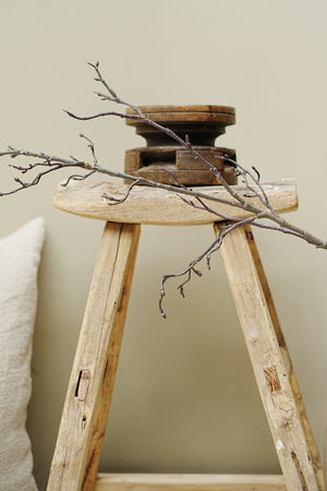 The Copse Vintage Elm Stool