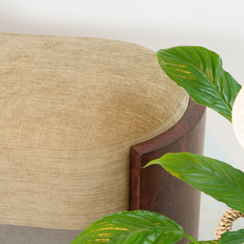 Tetbury Ottoman - Small - Velvet Moss (WMB)