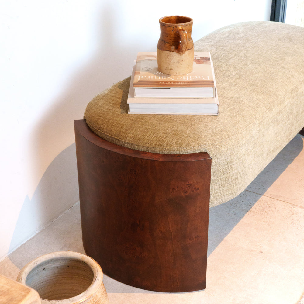 Tetbury Ottoman - Small - Velvet Moss (WMB)