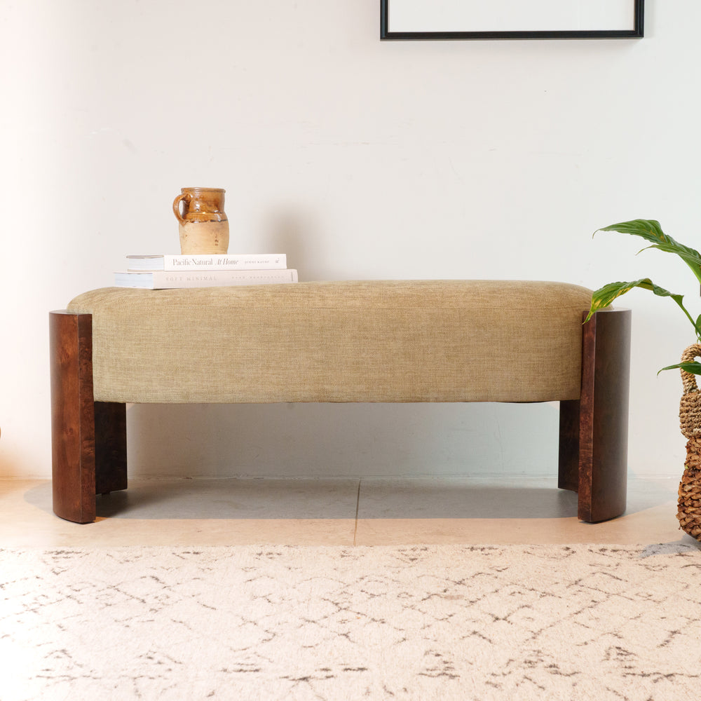 Tetbury Ottoman - Small - Velvet Moss (WMB)