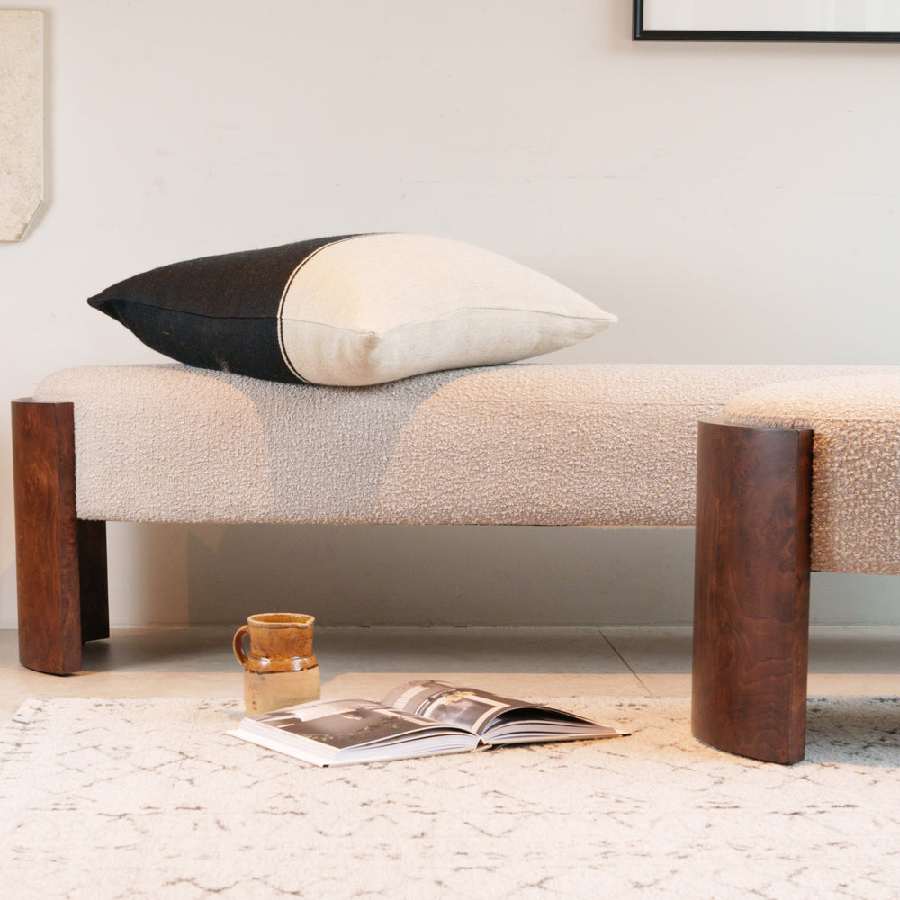 Tetbury Ottoman - Large - Boucle Mink (WMB)