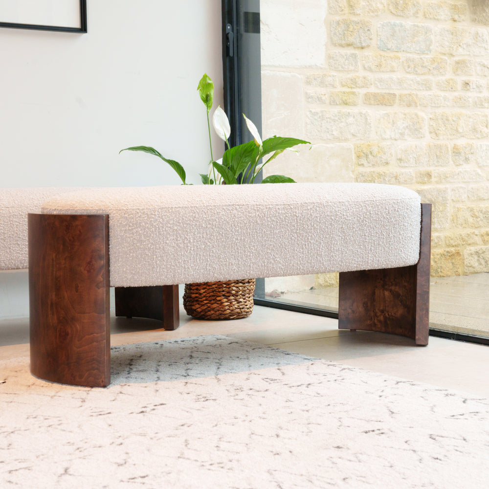 Tetbury Ottoman - Small - Boucle Mink (WMB)