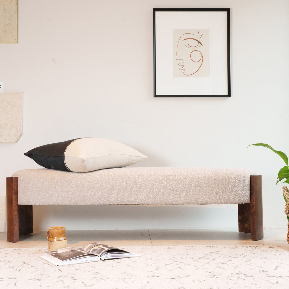 Tetbury Ottoman - Large - Boucle Mink (WMB)