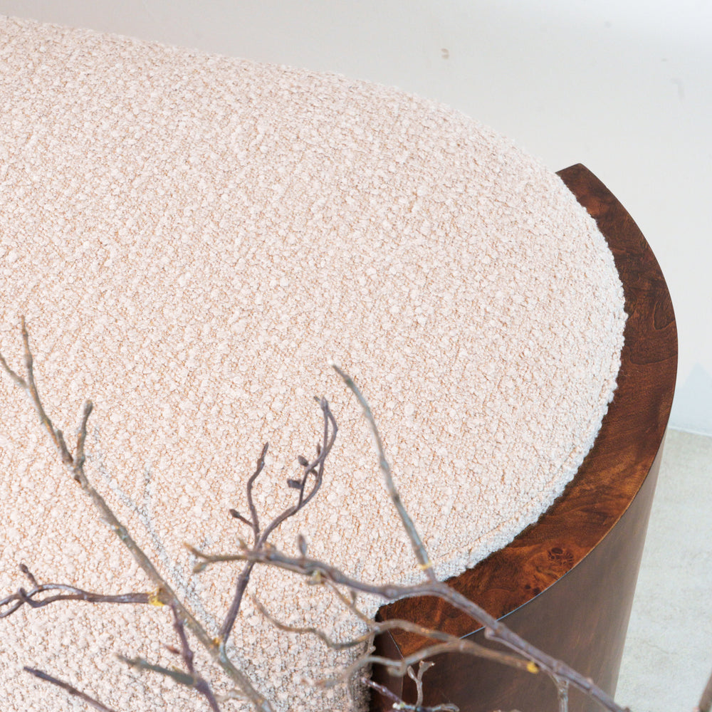 Tetbury Ottoman - Large - Boucle Mink (WMB)