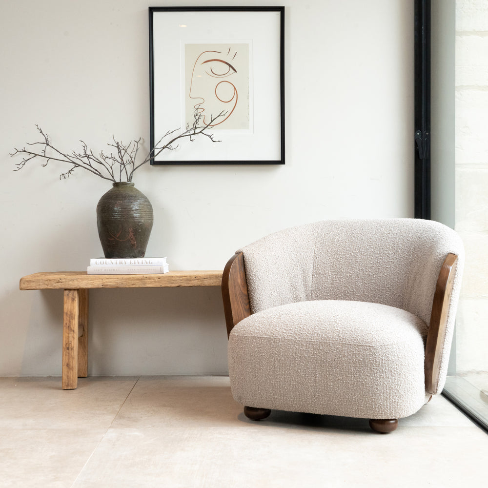 Naunton Armchair - Boucle Mink