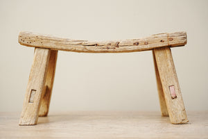 Cowslip Vintage Wooden Stool