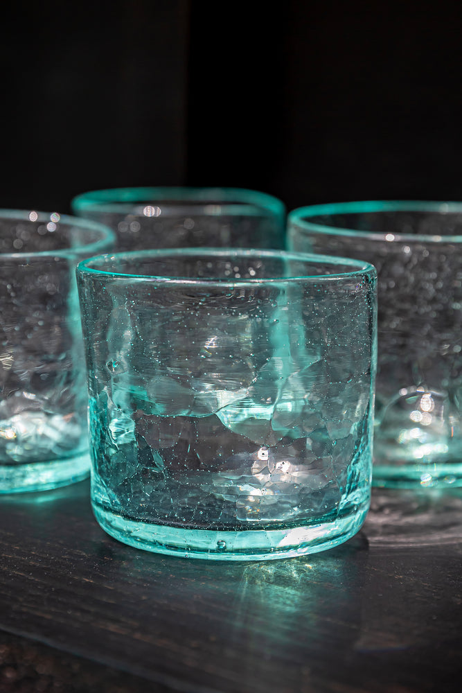 Crackle Glass Tumbler - Small