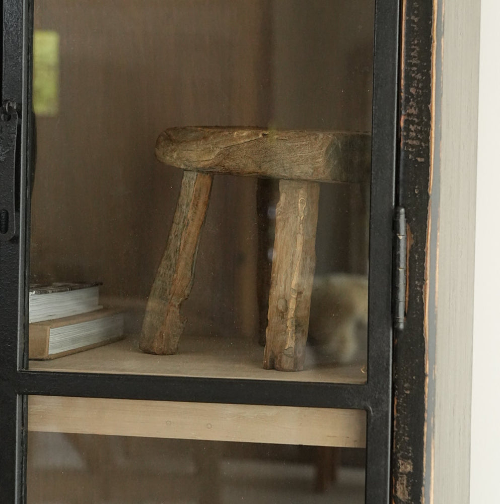Barletta Black Glass Cabinet