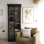 Barletta Black Glass Cabinet