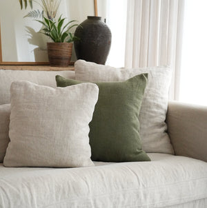 Hudson Cushion - Medium Square - Forest