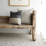 Black House Stripe Cushion - Medium Square