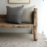 Jules Cushion - Large Square - Black Herringbone