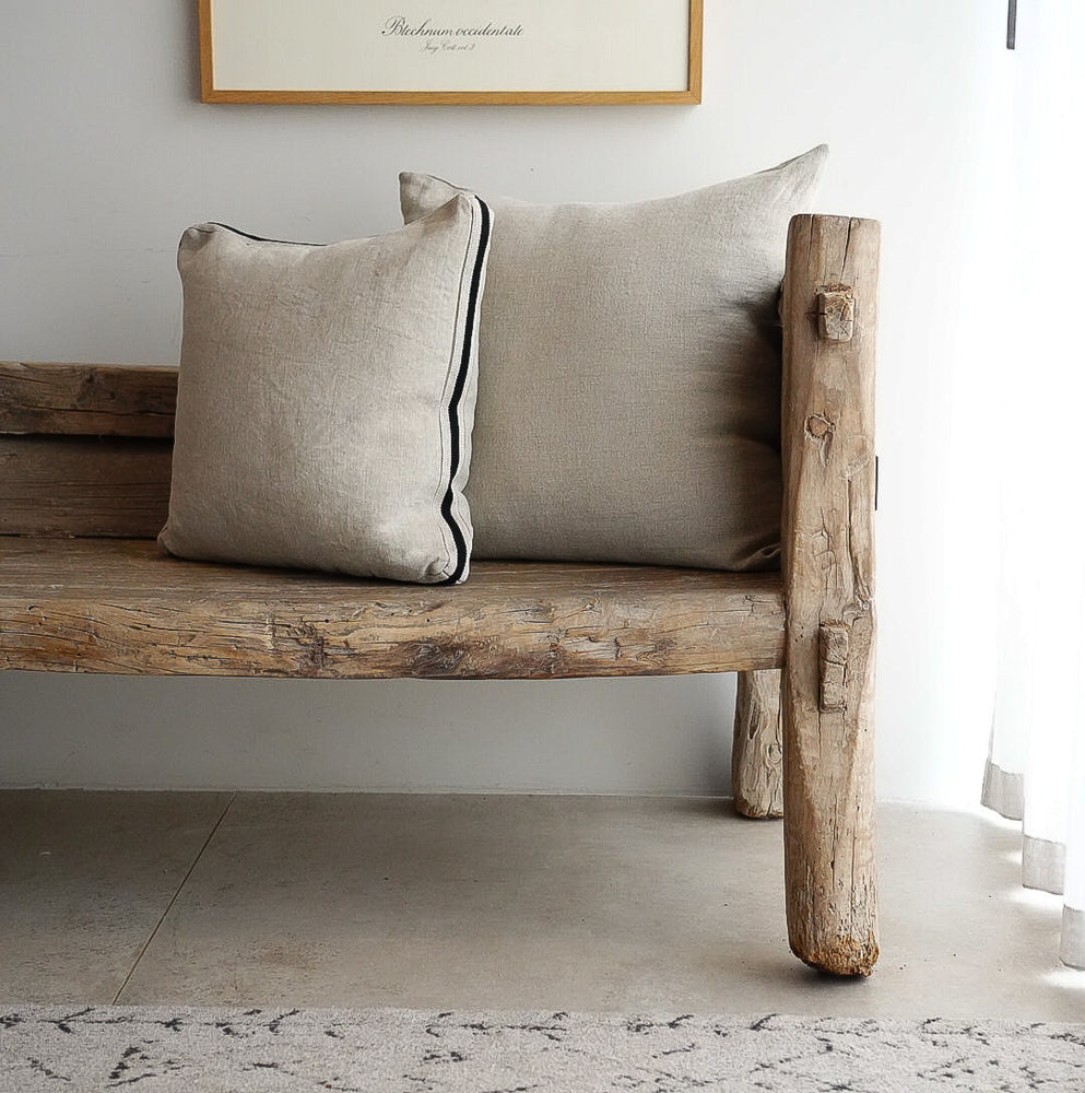 James Cushion - Medium Square - Flax